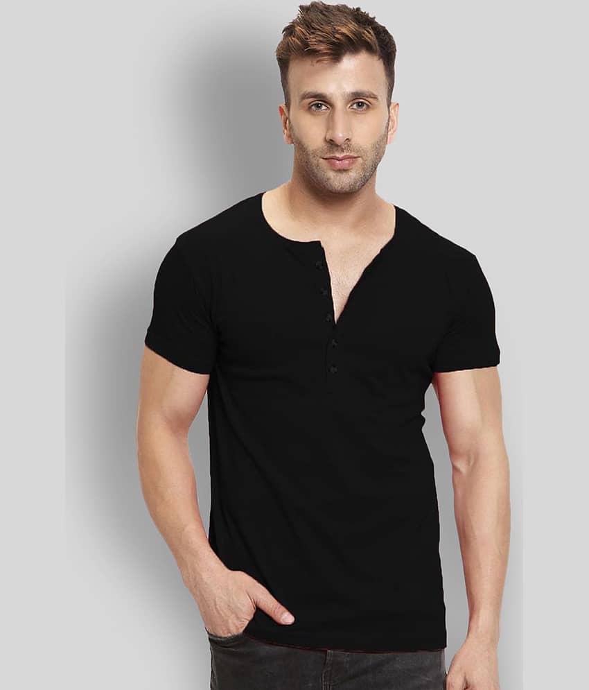 Leotude Pack of 1 Cotton Regular Fit Men's T-Shirt ( Navy Blue )