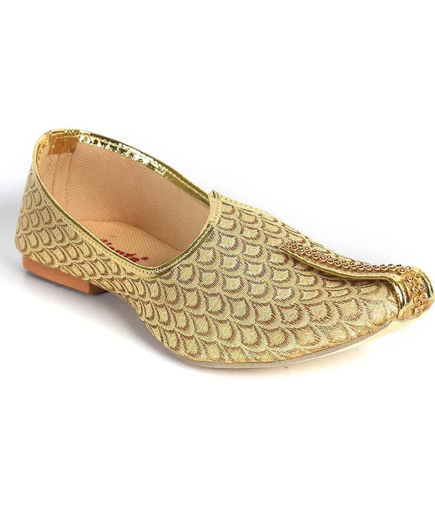 Ajanta - Gold Men's Mojaris
