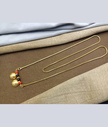 shankhraj mall Golden Mangalsutra ( Pack of 1 )