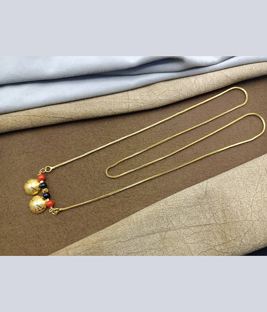 shankhraj mall Golden Mangalsutra ( Pack of 1 )