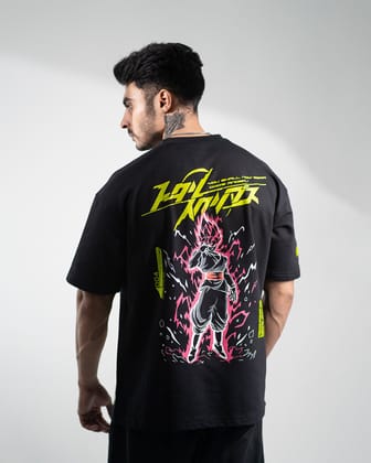 BLACK ROSE GOKU / OVERSIZED T-SHIRT-S