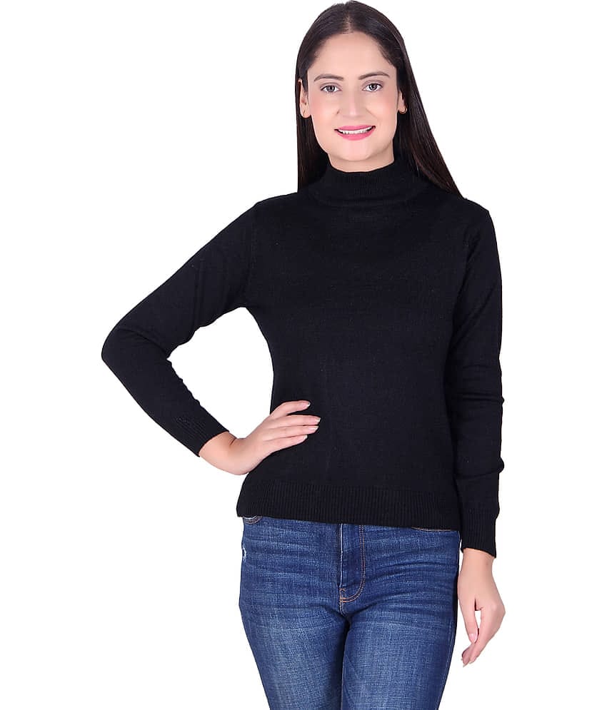 Ogarti Acrylic Black Pullovers - Single