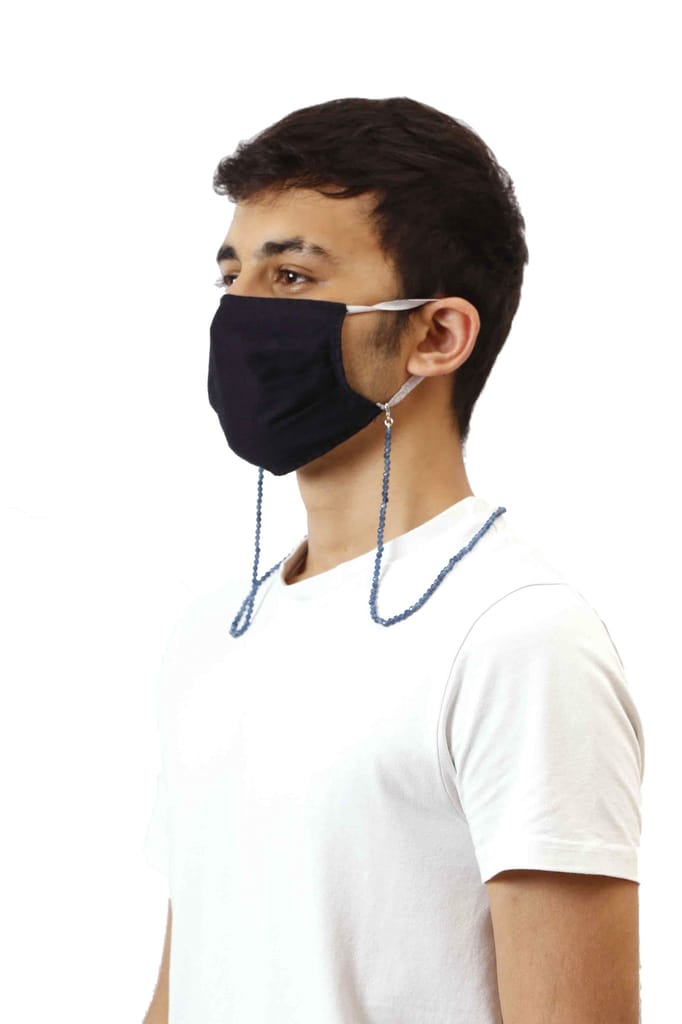 Semi Precious Beaded Mask Chain (Unisex)