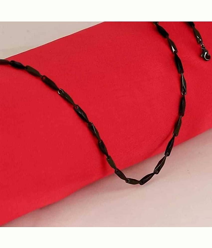 WTM Rhodium Plated Chain ( Set of 1 )