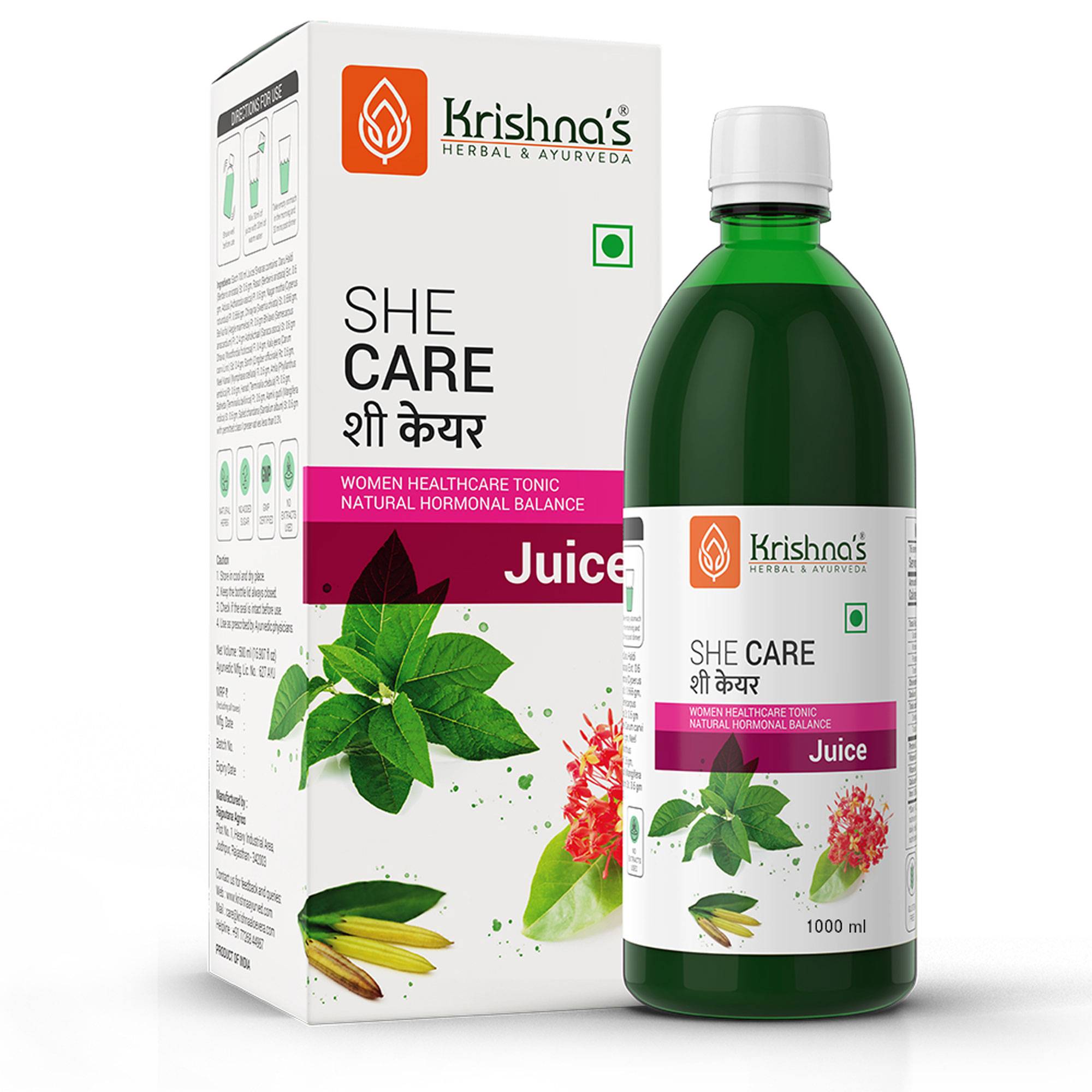 Krishna's Herbal & Ayurveda She Care Juice 1000 ml Pack of 1