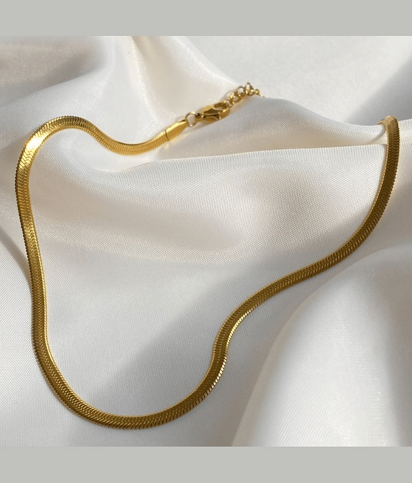 Abrexo Gold Plated Alloy Chain ( Pack of 1 )