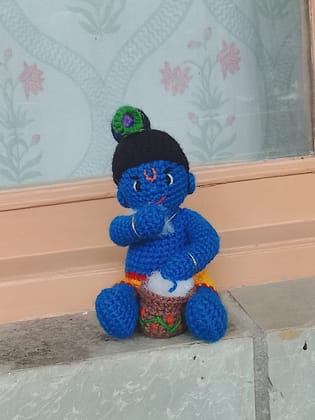 Handmade Crochet Ladoo Gopal