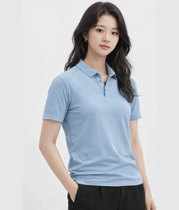attitude start of fashion Women Polyester Solid Regular Fit Polo Collar T-Shirt ( Purple )
