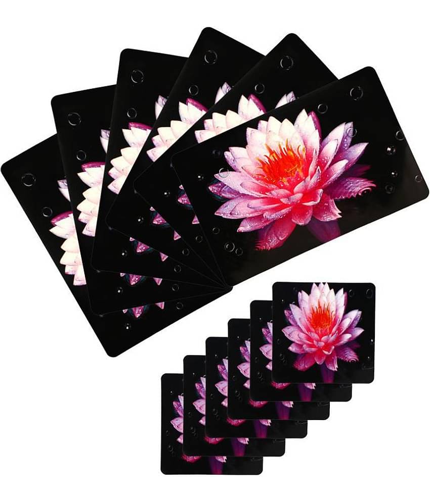 E-Retailer Set of 12 PVC Table Mats & Coasters