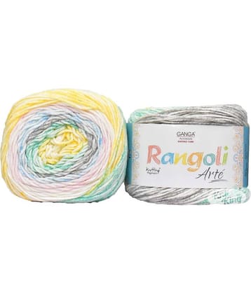 GAN GA Rangoli Arte  Mayo 200 gm Wool Ball Hand knitting wool j Art-AEHJ