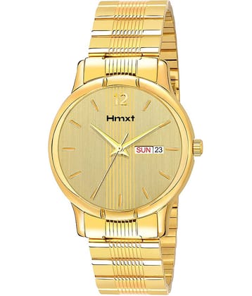 HMXT Gold Metal Analog Men's Watch