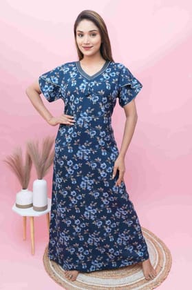 Classic Aarka Work Nighty | A-Line Pattern | Fancy Sleeves | Soft &amp; Comfortable