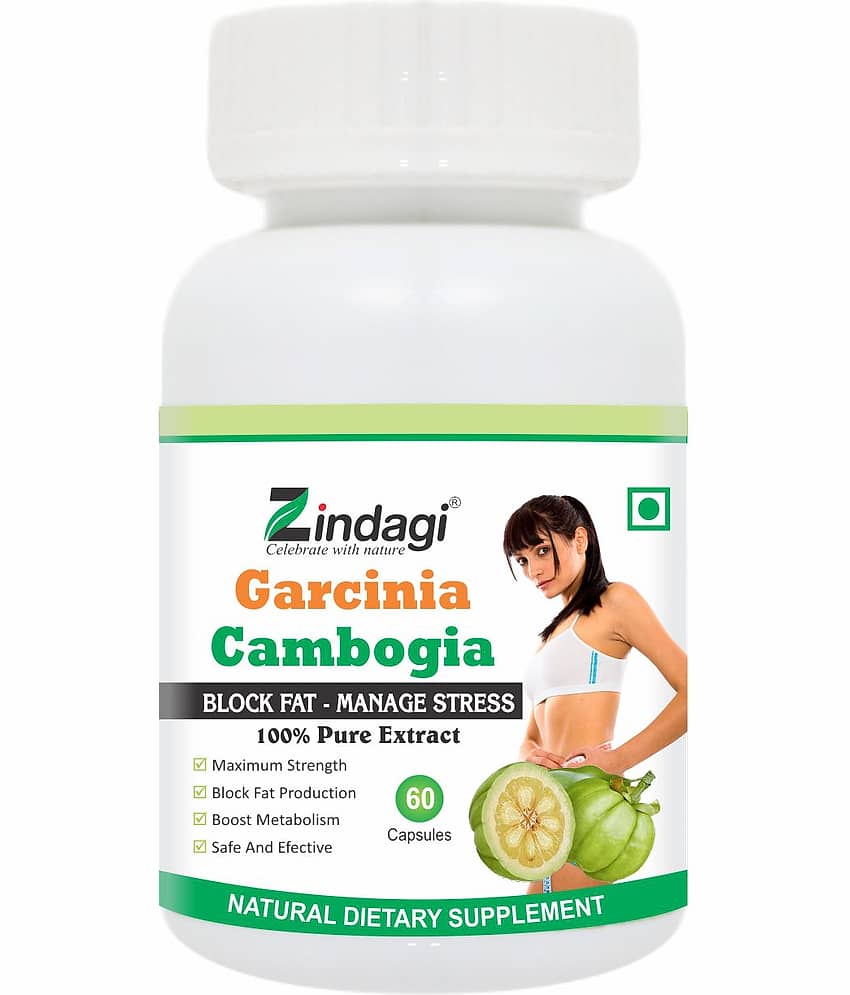Zindagi Garcinia Cambogia Capsules - Weight Loss Capsules 60 gm Unflavoured Single Pack