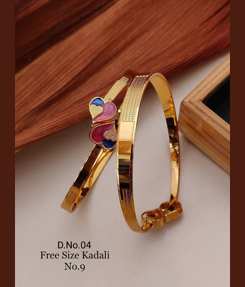 Shivay Fashion Gold Bangle Set ( Pack of 1 )