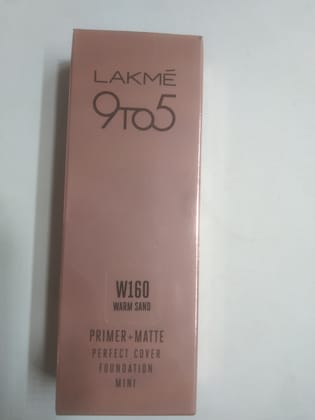 Lakme W160 Warm sand Primer+matte Perfect cover Foundation Mini 