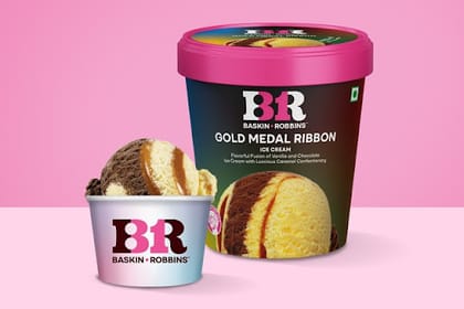 Gold Medal Ribbon Ice cream (Factory sealed 450 ml)