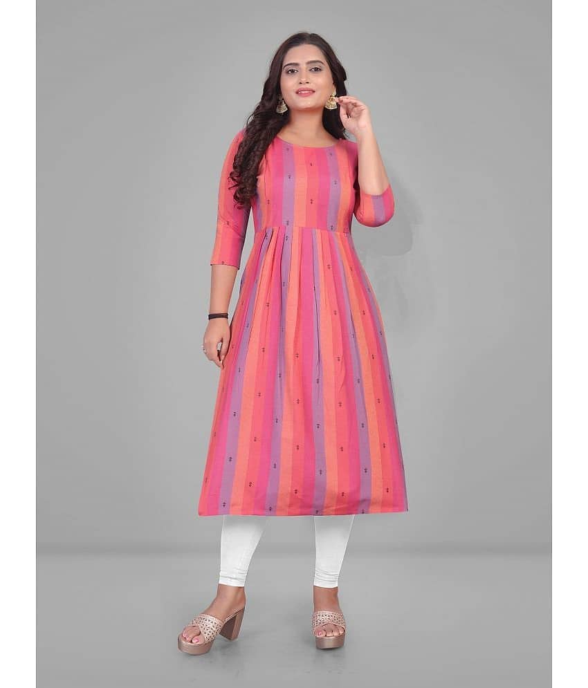 Parastri Pink Cotton Maternity Tops