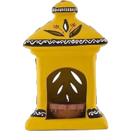 Gulharia Terracotta Samuh Handmade Hut Lamp, Earthen Clay, Terracotta Decorative Diya, Tealight