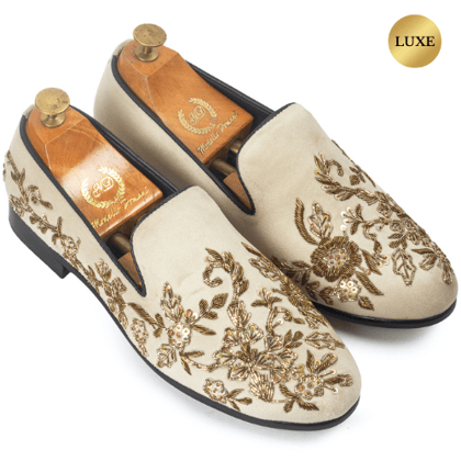 Golden Garden Slipons (Limited Edition)-EU 41 / UK 7 / Beige