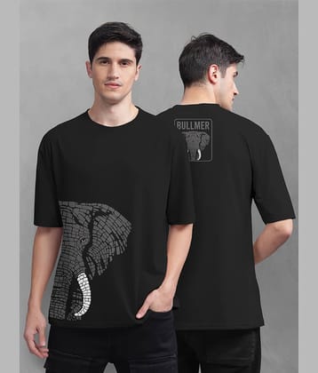 BULLMER Pack of 1 Cotton Blend Oversized Fit Men's T-Shirt ( Beige )
