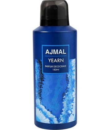 Ajmal Yearn Deodorant Aquatic Perfume 150ML Long Lasting Scent Spray Gift For Men Pack of 1
