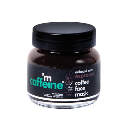 mCaffeine Exfoliating Coffee Face Pack for Glowing Skin | Face Mask with Natural AHA for All Skin Types | Removes Blackheads, Whiteheads & Dirt (100gm) mCaffeine Exfoliating Coffee Face Pack for Glowing Skin | Face Mask with Natural AHA for All Skin Type
