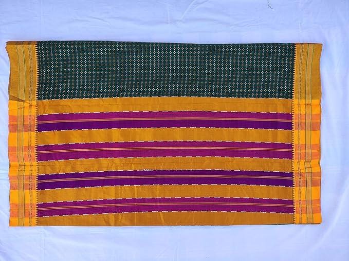 Cotten Green Colour Saree