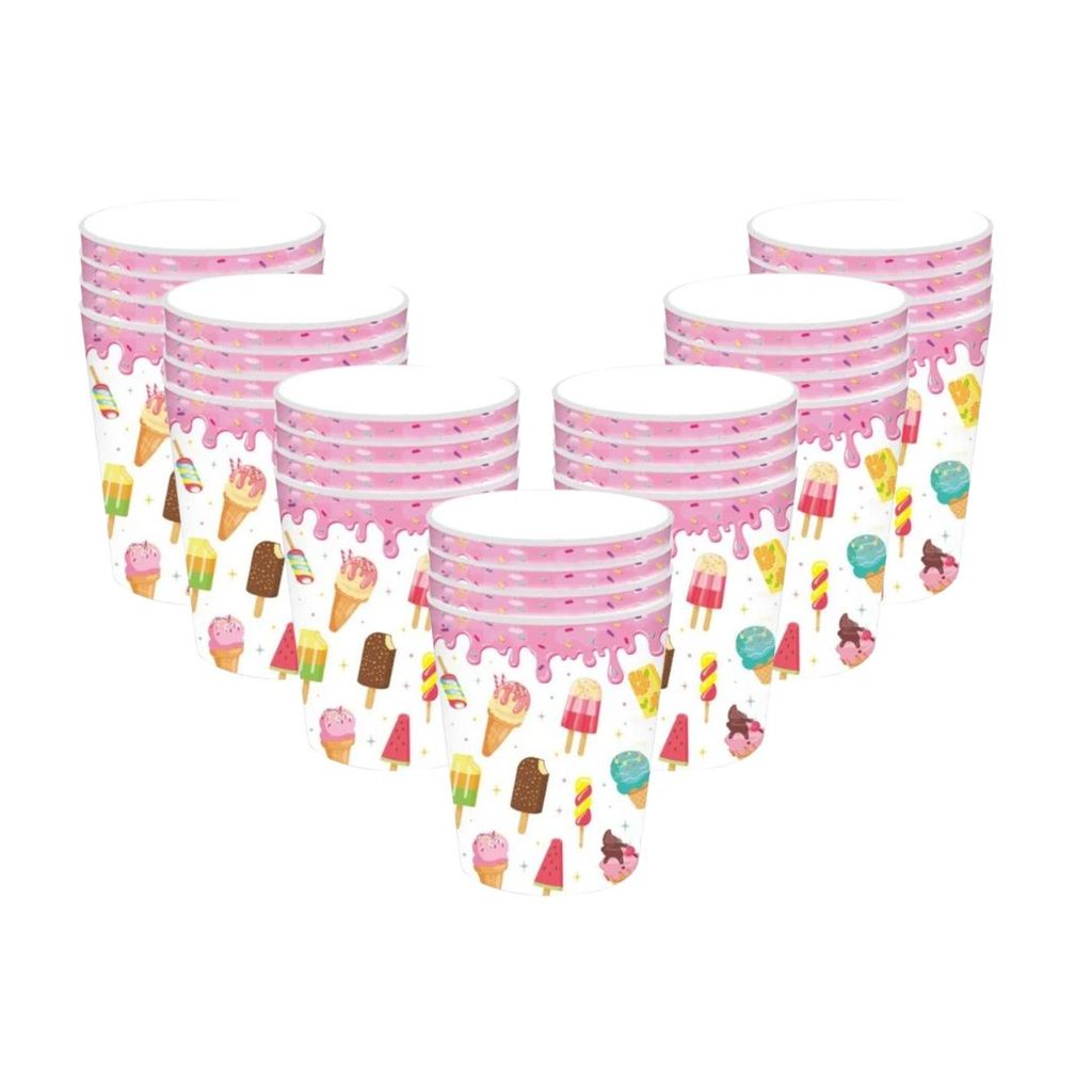 Icecreame Theme Party Cups - 10PC - Party and Festive Needs | Buy online on ZillyBuy