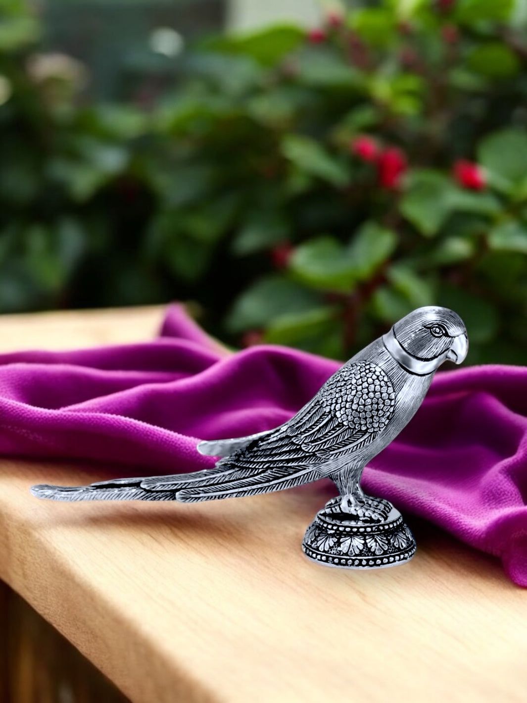 Pure Silver Pair Of Parrot Idol-40 gm