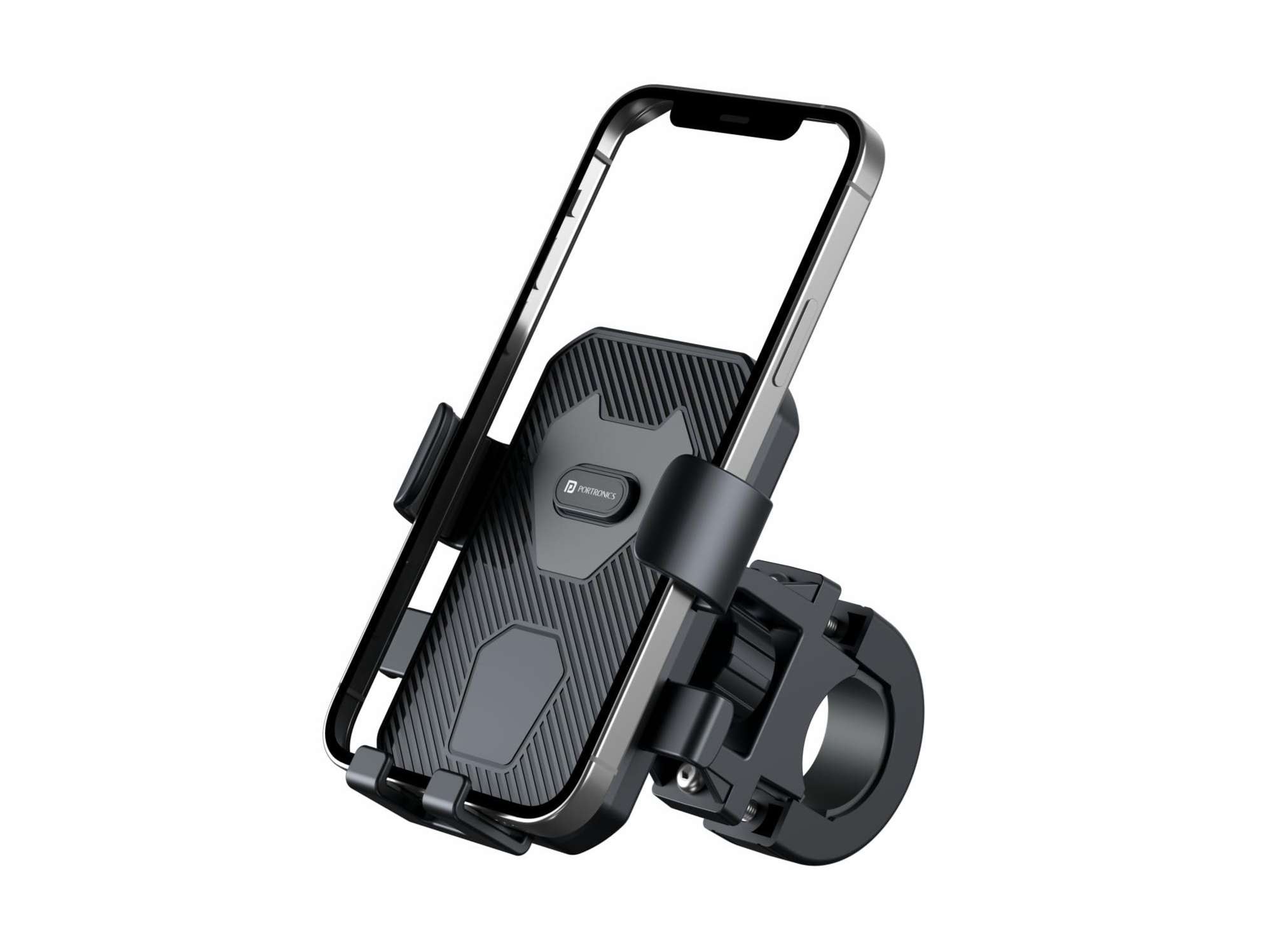 Portronics Mobike 4 Bike Phone Mount with 360 Rotational, Strong Hold for Bicycle, Motorcycle Compatible with 4.7 to 6.8 inch Devices