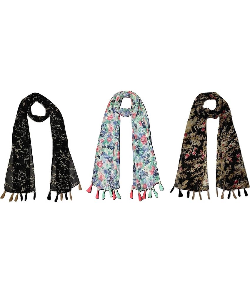 stolevilla Multi Printed Poly Cotton Yarn Stoles