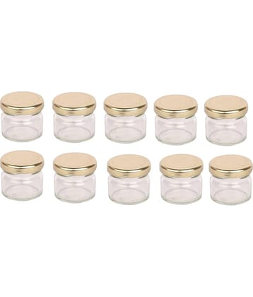 Somil - Storage Container Glass Transparent Tea/Coffee/Sugar Container ( Set of 10 )