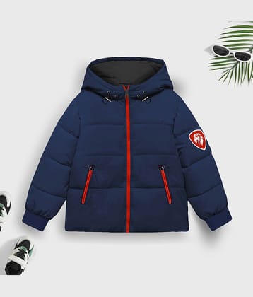 Trampoline - Blue Polyester Boys Puffer Jacket ( Pack of 1 )