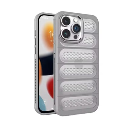 Valente Premium Shockproof iPhone 15 Case with Rugged Grip - Heavy Duty Protection and Non-Slip Design-Gray