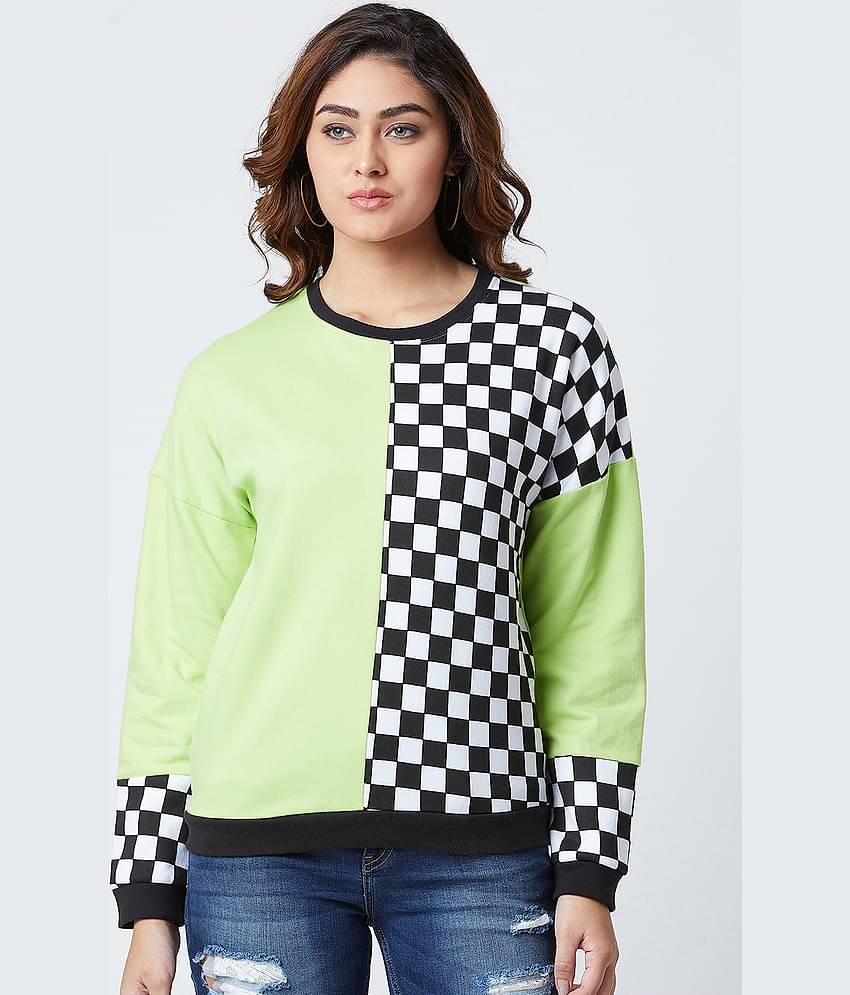The Dry State Cotton Multi Color Non Hooded Sweatshirt