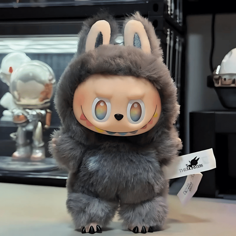 Labubu Doll Collection, Cute Character Plushie with Bunny Ears, Soft Furry Design- Multicolor Design