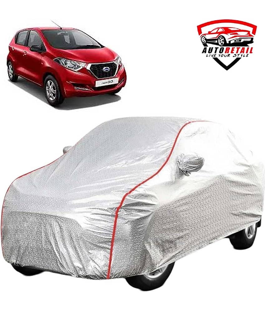 AutoRetail Car Body Cover for Maruti Suzuki Alto 800 [2012-2015] With Mirror Pocket ( Pack of 1 ) , Silver