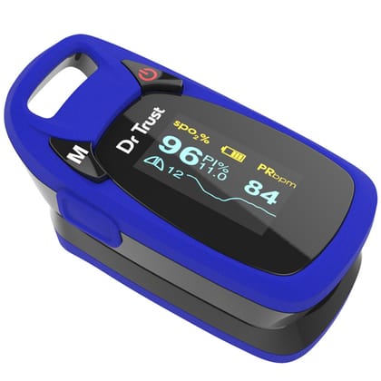 Dr Trust USA Professional Series Finger Tip Pulse Oximeter Sp02 check (Blue) 202