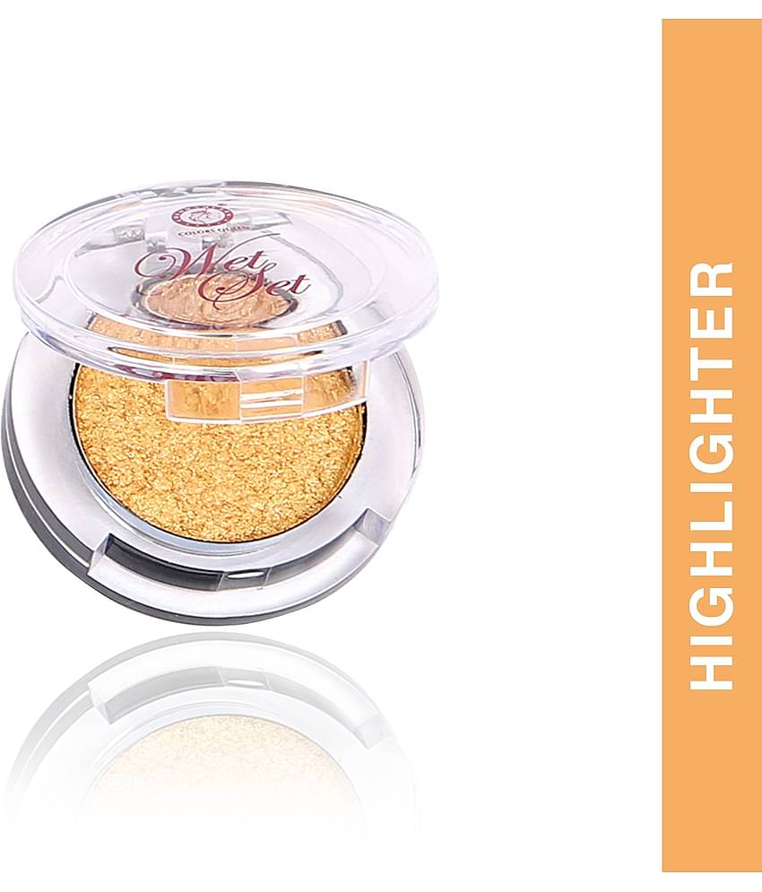 Colors Queen Wet Set Eyes and Cheeks Highlighter 3g, (Shade - 03)