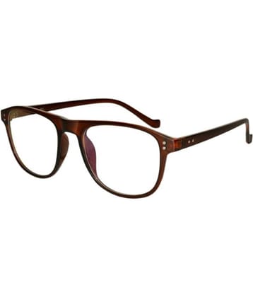 Peter Jones Brown Square Spectacle Frame BW109
