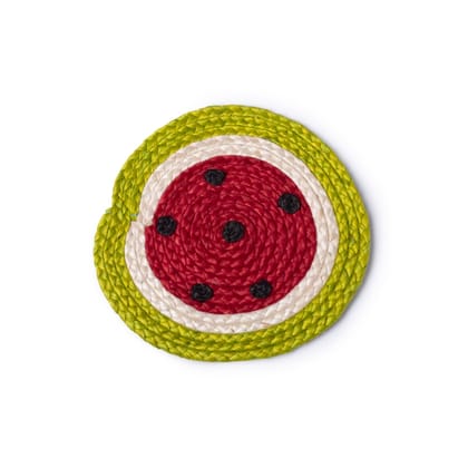 Sustainable Watermelon Jute Table Mat- S