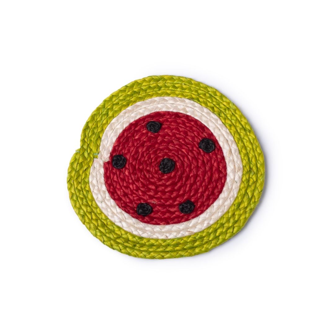 Sustainable Watermelon Jute Table Mat- S