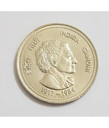EForest - Rare 5 R s Indira Gandhi UNC Coin 1 Numismatic Coins