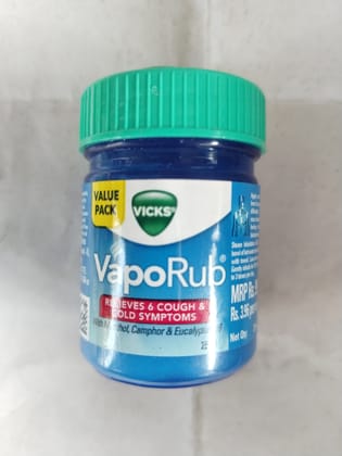 vicks Vaporub Relieves 6 cough & Cold symptoms 