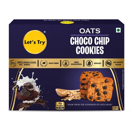 Let's Try Oats Choco Chip Cookies - 226g