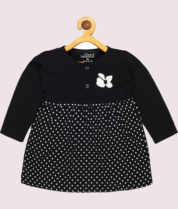 Babeezworld Pack of 1 Baby Girls Cotton Frock ( Black )