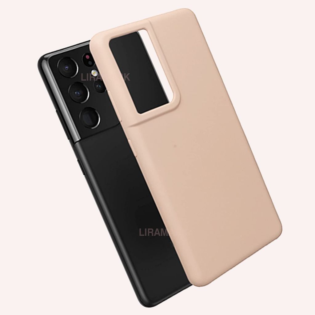 LIRAMARK Liquid Silicone Soft Back Cover Case for Samsung Galaxy S21