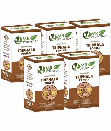 MR Ayurveda Pure Triphala Powder Hair Scalp Treatment 500 g Pack of 5