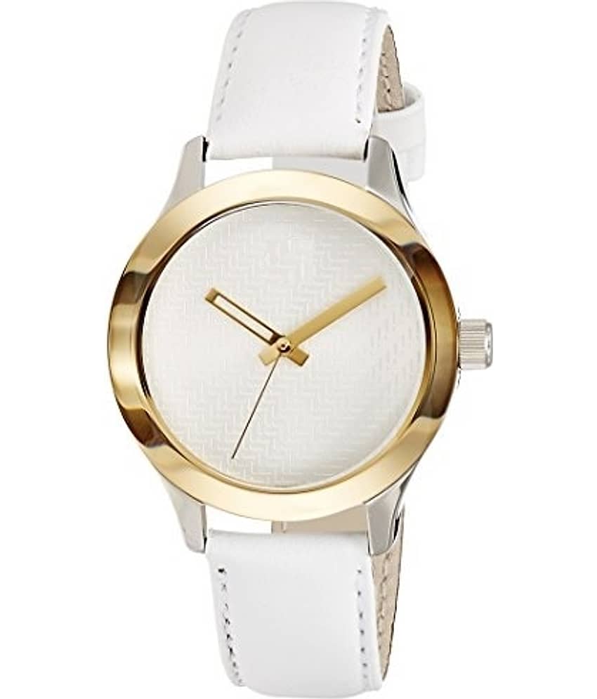 Axton PU Round Womens Watch