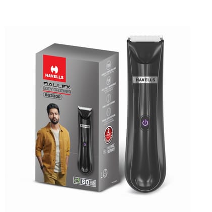 Havells Ballex Body Groomer| Full Body Trimmer For Men|Beard, Body, Balls, Pubic Hair, Private Parts|IPX7 Waterproof|No Nicks & Cuts|1 Hour Non Stop Runtime|USB Type C Fast Charge| Travel Lock| BG3300 Havells Ballex Body Groomer| Full Body Trimmer For Me
